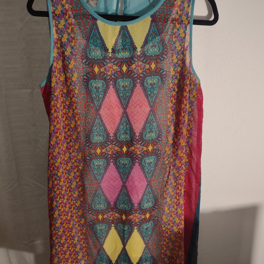 Sheer High-low Slip dress